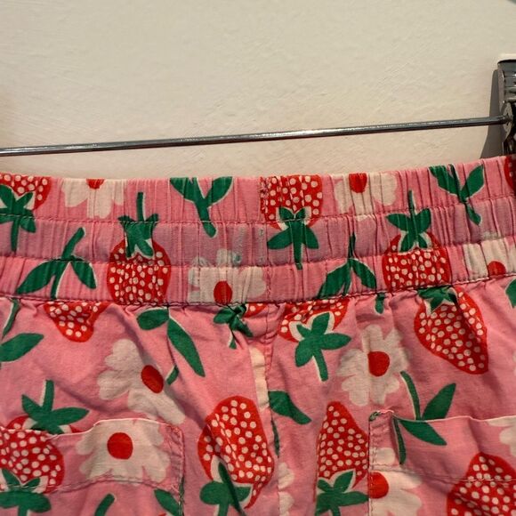 Mini Boden Girl's Woven Shorts in Pink Lemonade Strawberry | Size 4Y - Picture 7 of 7